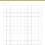 Grid notes pages in three colours