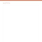 Unlined notes pages in three colours