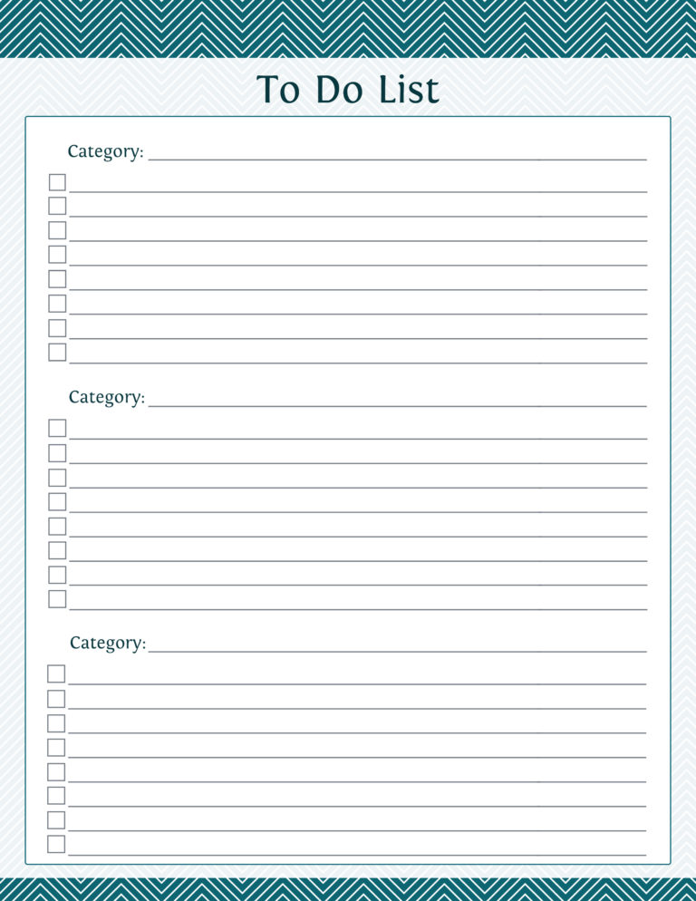 Freebie: To Do List - Neat and Tidy Design