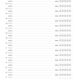 printable reading challenge - 52 books in a year