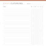 printable daily checklist with tasks for one week in pdf format, comes in three colours