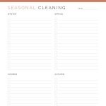 printable fillable pdf seasonal cleaning checklist