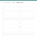 printable fillable pdf seasonal cleaning checklist