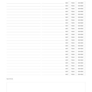 Clearing out checklist for Moving planner - printable PDF by Neat and Tidy Design