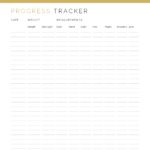 Printable Fitness Progress Tracker PDF