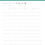 Printable Fitness Progress Tracker PDF