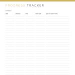 printable fitness progress tracker in three colours