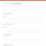 Printable PDF Goal Planner