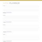 Printable PDF Goal Planner