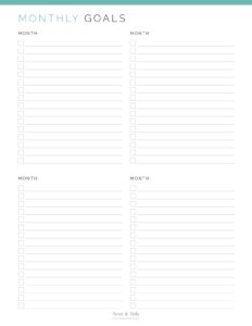 Goal & Life Planner Kit - Neat and Tidy Design