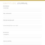 Printable Gratitude Journal - daily, in depth