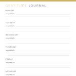 Printable Gratitude Journal - weekly