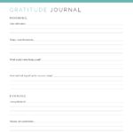 Printable Gratitude Journal - daily, in depth