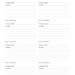 Christmas decoration inventory- printable pdf