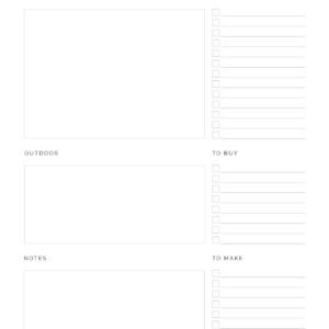 Christmas decoration planner - printable pdf