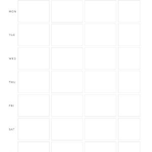 Weekly Meal Planner - Gold