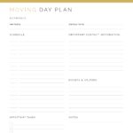 Moving Day Planner - printable PDF by Neat and Tidy Design