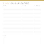 Moving Planner - Room Colour Coding for Boxes - printable PDF