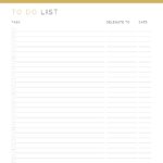 Printable To Do List for delegation