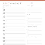 Daily Business Planner Printable PDF