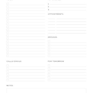Printable Daily To Do List in Gold