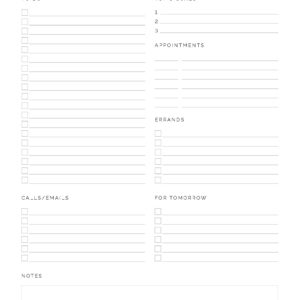 Daily To Do List v1 - Neat and Tidy Design