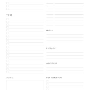 To Do List Kit - Neat and Tidy Design