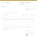 Business Invoice Template - printable PDF