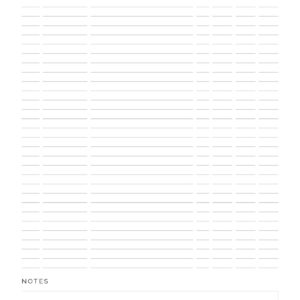 Business Planner Sales Log - printable PDF