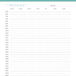 Weekly Timesheet - Business planner pdf