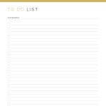 printable and fillable pdf to do list with categories, comes in 3 colours and 4 versions