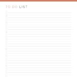 Generic To Do List PDF