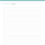 Generic To Do List PDF