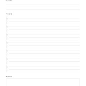 Project To Do List - Neat and Tidy Design