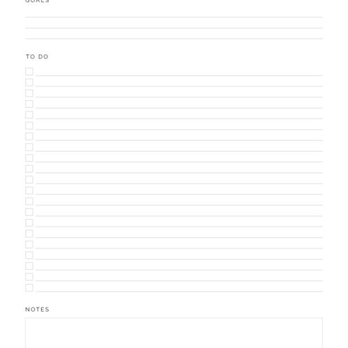 Project To Do List - Neat and Tidy Design