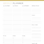 Weekly Appointment Planner with Sunday start