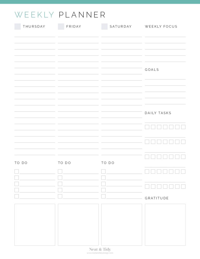 Essential Planner Kit - Neat and Tidy Design