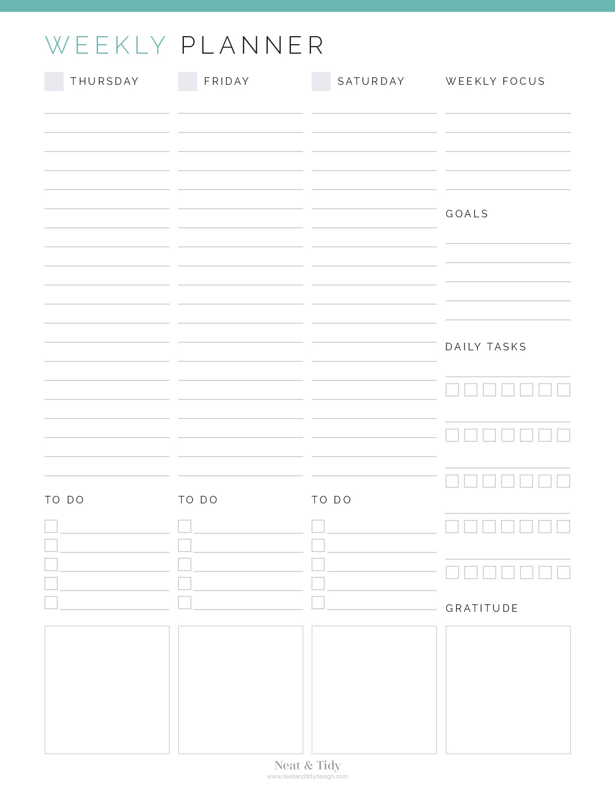 Essential Planner Kit - Neat and Tidy Design