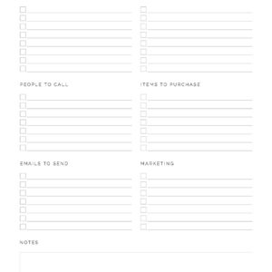 Business Weekly To Do List - Printable PDF