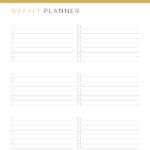 Business Weekly To Do List without pre-filled Categories - Printable PDF