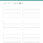 Business Weekly To Do List without pre-filled Categories - Printable PDF