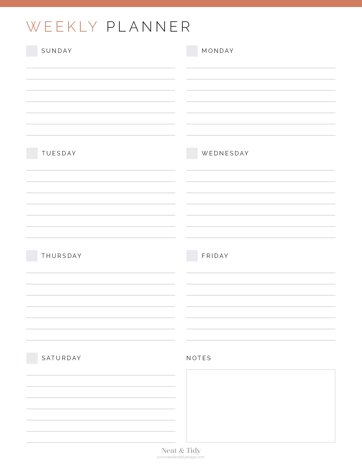 Planner - Neat and Design