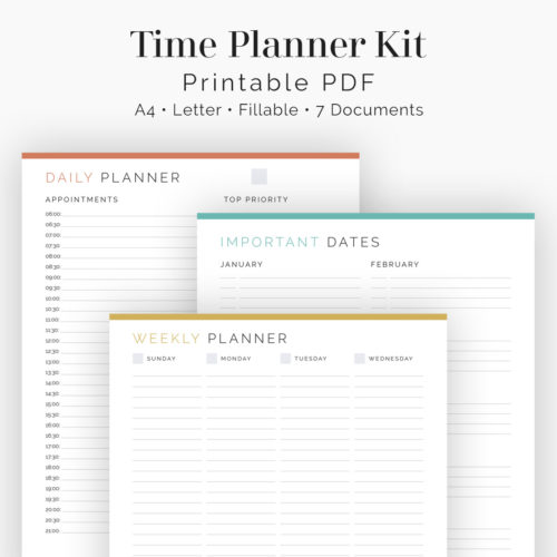 Time Planner Kit - Neat and Tidy Design