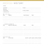Medical History tracker - Medical PDF