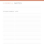 Cornell note taking pdfs for university studies