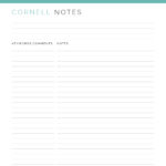 Cornell note taking pdfs for university studies