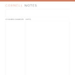 Cornell note taking pdfs for efficient studying
