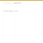 Cornell note taking pdfs for university studies