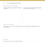 My Strengths Worksheet for self-esteem (page two)