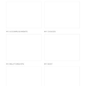 Positive things about me self-esteem worksheet